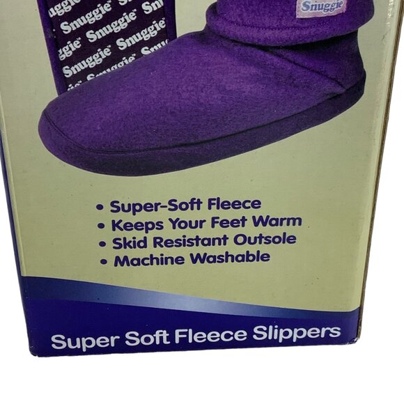 Snuggie Super Soft Fleece Slippers Booties Big Kid 13-1 13 1 Pink Skid Resistant - Picture 6 of 7